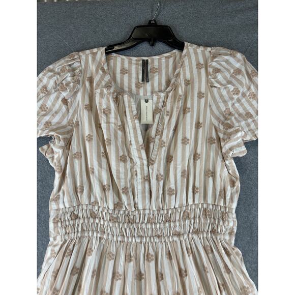 Anthropologie The Somerset Embroidered Floral Maxi Dress Size X-Large NWT - Picture 4 of 11